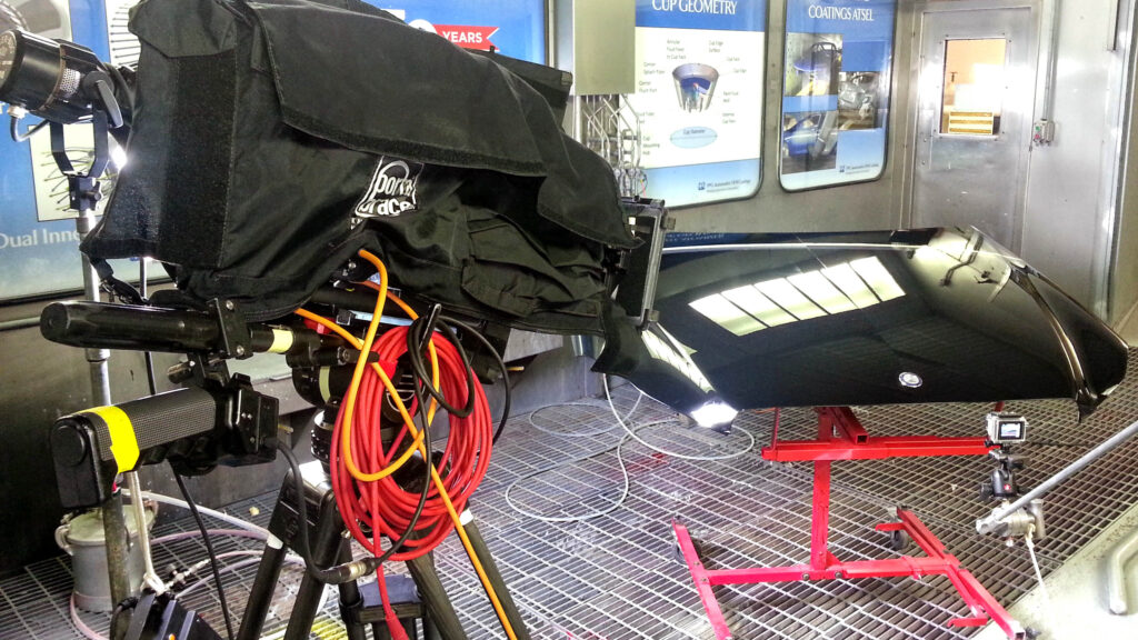 Video Camera in PPG paint booth