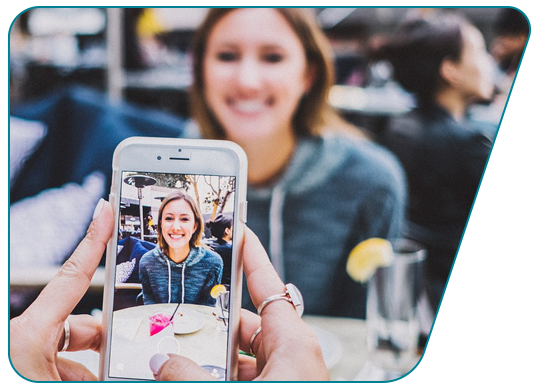 image of recording video on phone